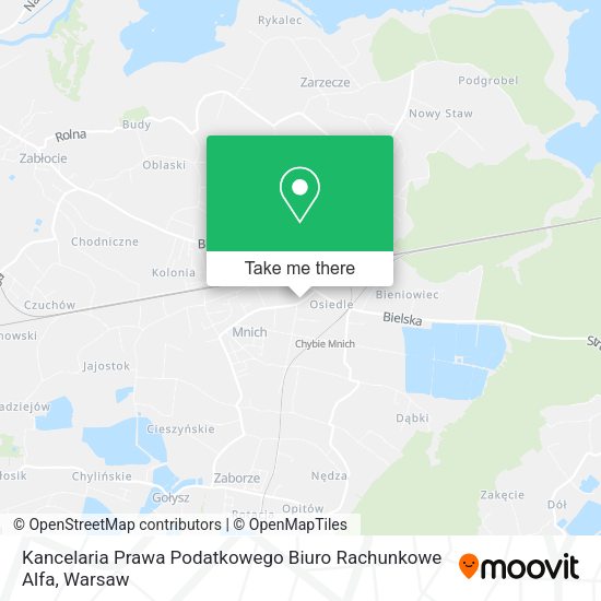 Kancelaria Prawa Podatkowego Biuro Rachunkowe Alfa map