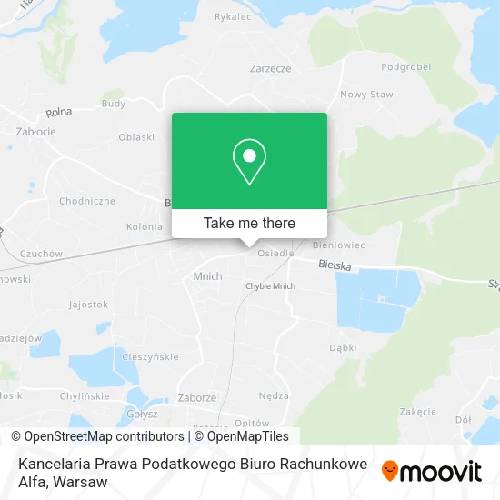Kancelaria Prawa Podatkowego Biuro Rachunkowe Alfa map