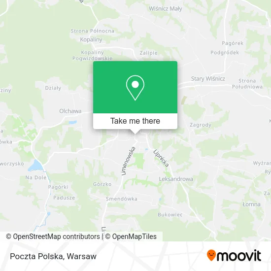 Карта Poczta Polska