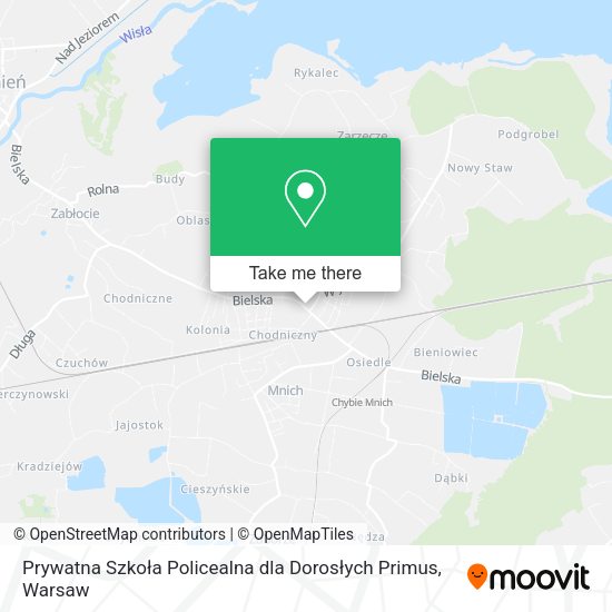 Prywatna Szkoła Policealna dla Dorosłych Primus map