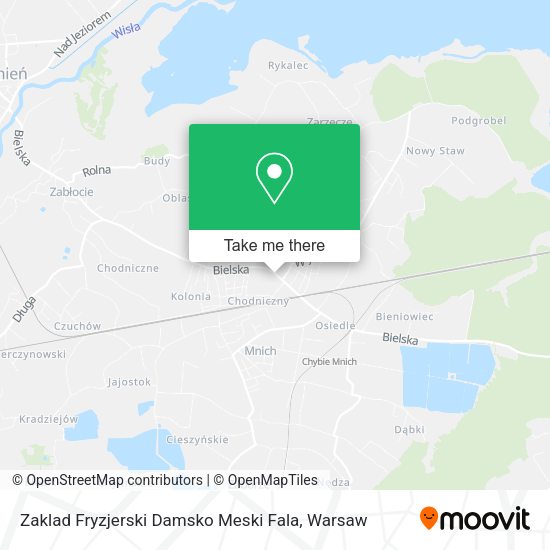 Zaklad Fryzjerski Damsko Meski Fala map