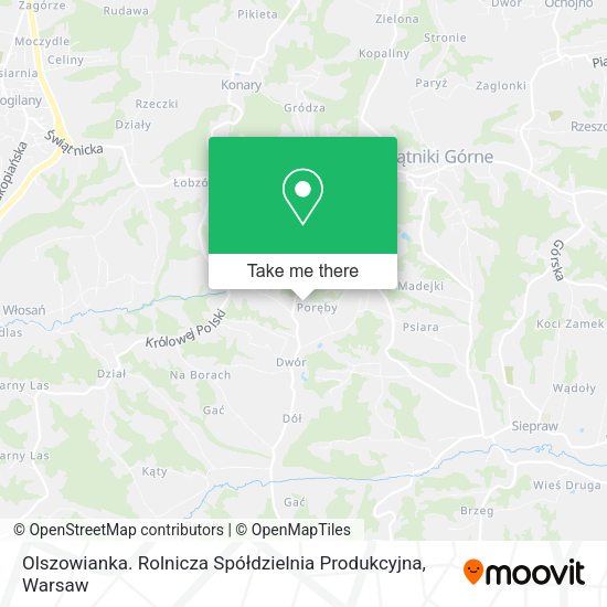 Olszowianka. Rolnicza Spółdzielnia Produkcyjna map