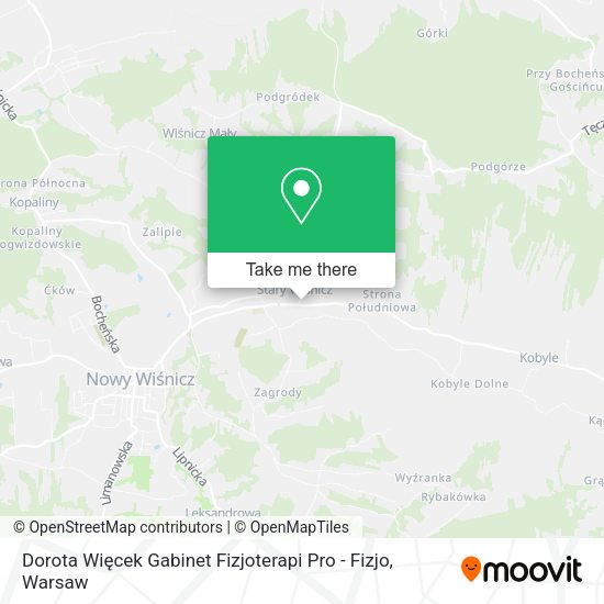 Dorota Więcek Gabinet Fizjoterapi Pro - Fizjo map