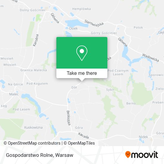 Gospodarstwo Rolne map