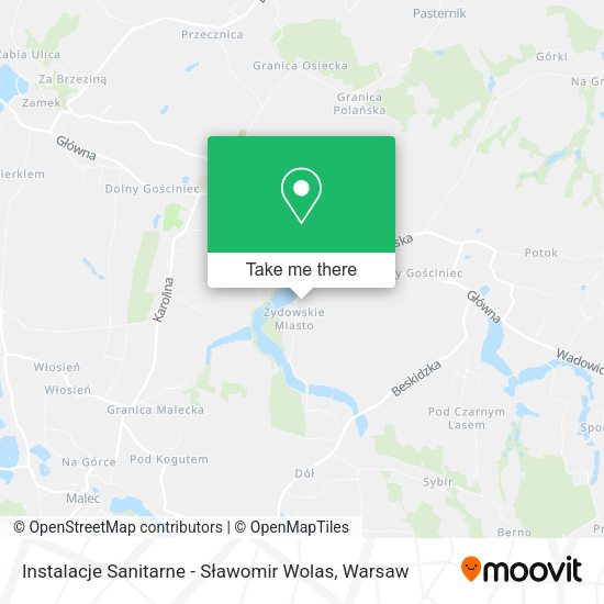 Instalacje Sanitarne - Sławomir Wolas map