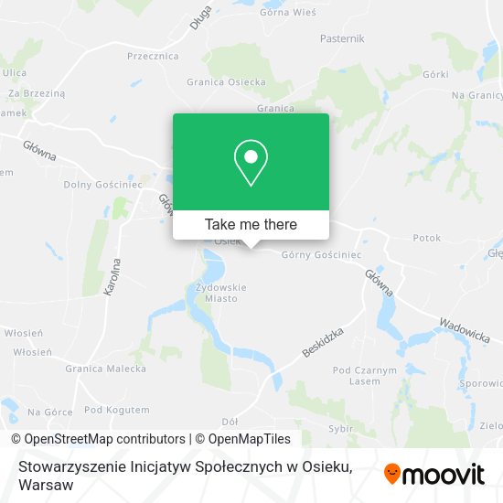 Stowarzyszenie Inicjatyw Społecznych w Osieku map