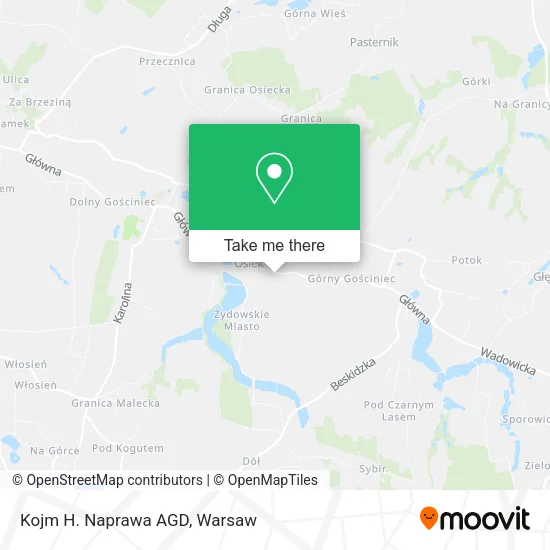Карта Kojm H. Naprawa AGD