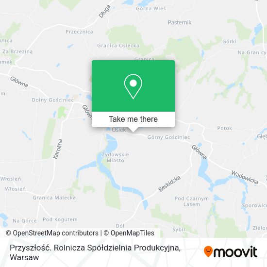 Przyszłość. Rolnicza Spółdzielnia Produkcyjna map