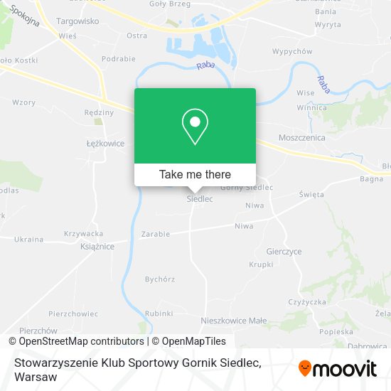 Stowarzyszenie Klub Sportowy Gornik Siedlec map