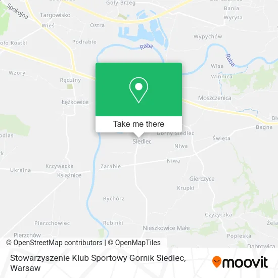 Карта Stowarzyszenie Klub Sportowy Gornik Siedlec