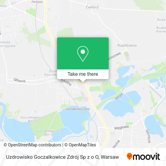 Карта Uzdrowisko Goczalkowice Zdrój Sp z o O