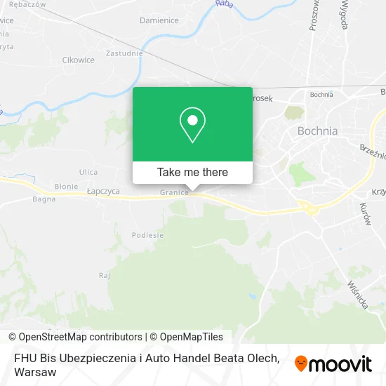 Карта FHU Bis Ubezpieczenia i Auto Handel Beata Olech