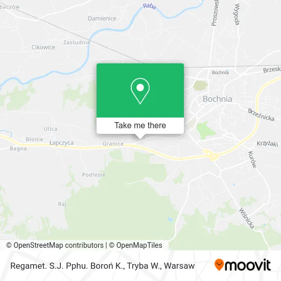 Карта Regamet. S.J. Pphu. Boroń K., Tryba W.