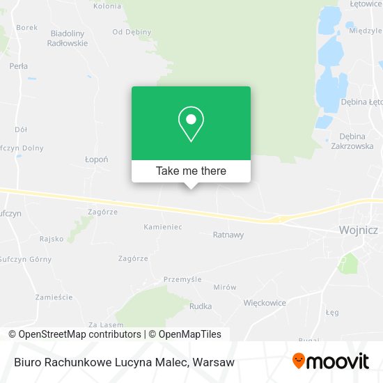 Biuro Rachunkowe Lucyna Malec map