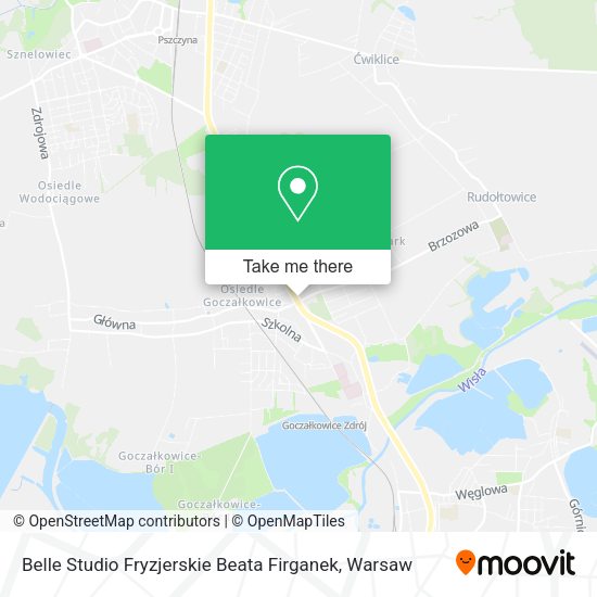 Belle Studio Fryzjerskie Beata Firganek map