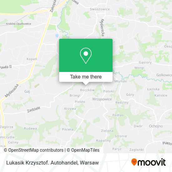 Lukasik Krzysztof. Autohandel map