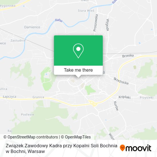 Карта Związek Zawodowy Kadra przy Kopalni Soli Bochnia w Bochni