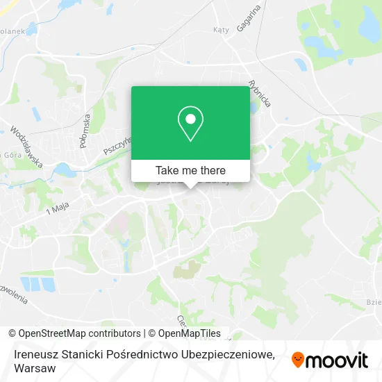 Карта Ireneusz Stanicki Pośrednictwo Ubezpieczeniowe
