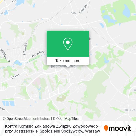 Kontra Komisja Zakładowa Związku Zawodowego przy Jastrzębskiej Spółdzielni Spożywców map