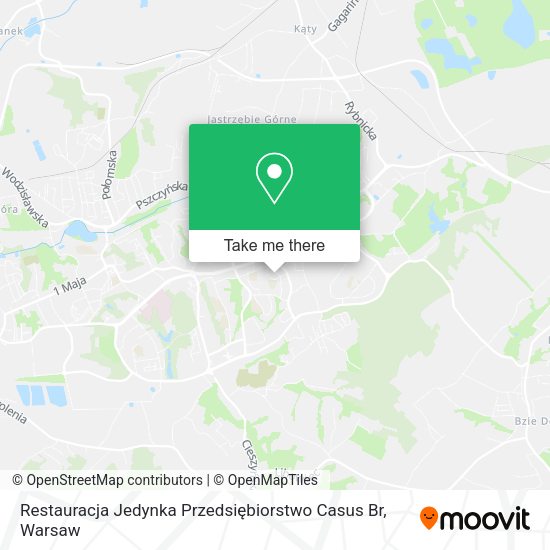 Restauracja Jedynka Przedsiębiorstwo Casus Br map