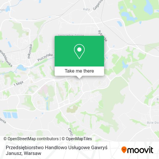 Przedsiębiorstwo Handlowo Usługowe Gawryś Janusz map