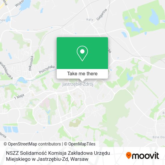 Карта NSZZ Solidarność Komisja Zakładowa Urzędu Miejskiego w Jastrzębiu-Zd