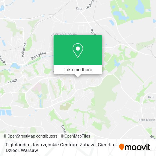 Figlolandia. Jastrzębskie Centrum Zabaw i Gier dla Dzieci map