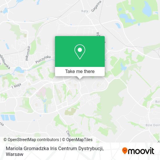 Mariola Gromadzka Iris Centrum Dystrybucji map