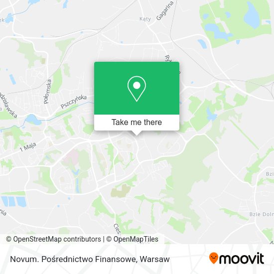 Novum. Pośrednictwo Finansowe map