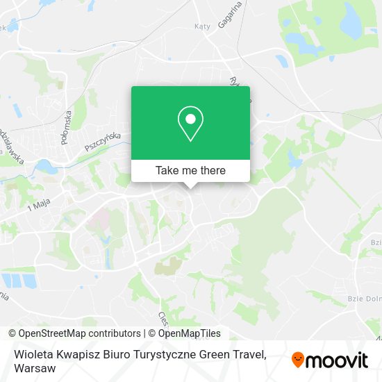 Wioleta Kwapisz Biuro Turystyczne Green Travel map