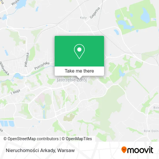 Nieruchomości Arkady map