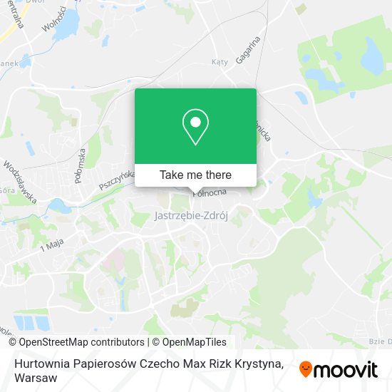 Hurtownia Papierosów Czecho Max Rizk Krystyna map