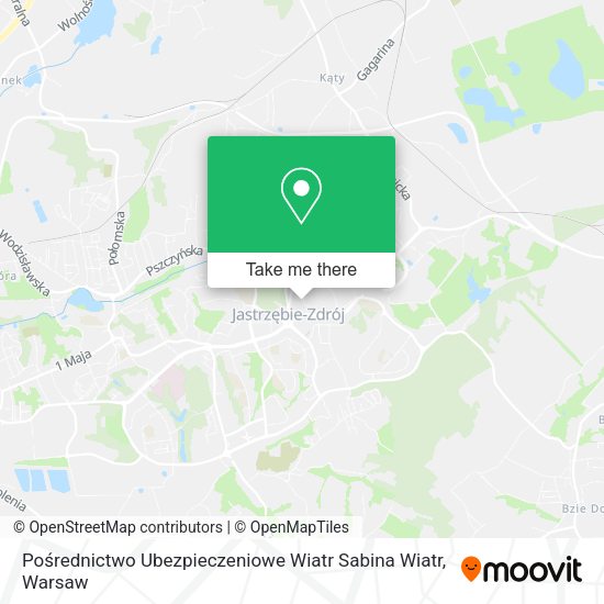 Pośrednictwo Ubezpieczeniowe Wiatr Sabina Wiatr map