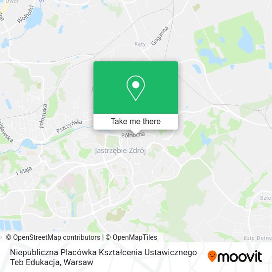 Niepubliczna Placówka Kształcenia Ustawicznego Teb Edukacja map