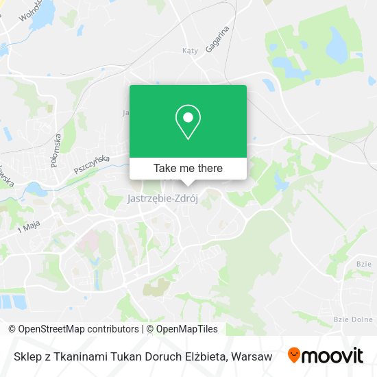 Sklep z Tkaninami Tukan Doruch Elżbieta map