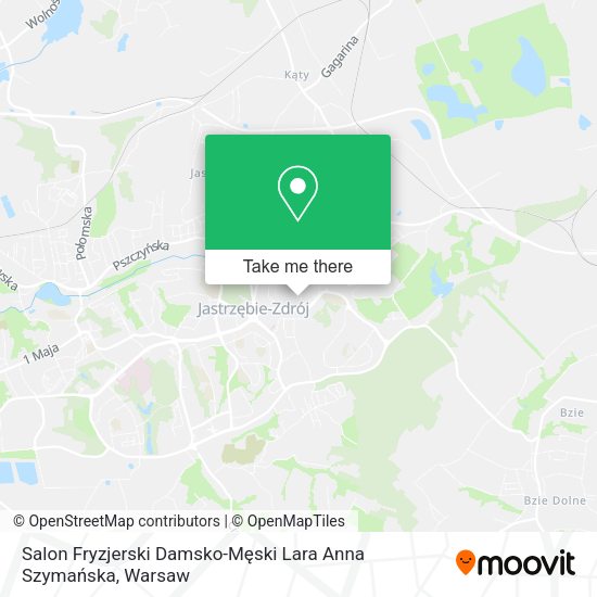 Salon Fryzjerski Damsko-Męski Lara Anna Szymańska map