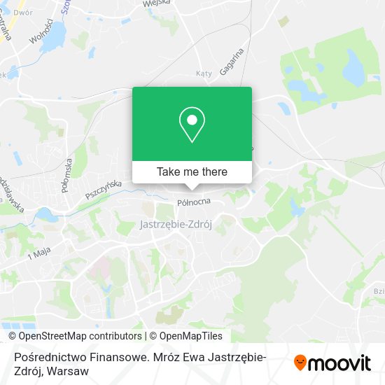 Pośrednictwo Finansowe. Mróz Ewa Jastrzębie-Zdrój map