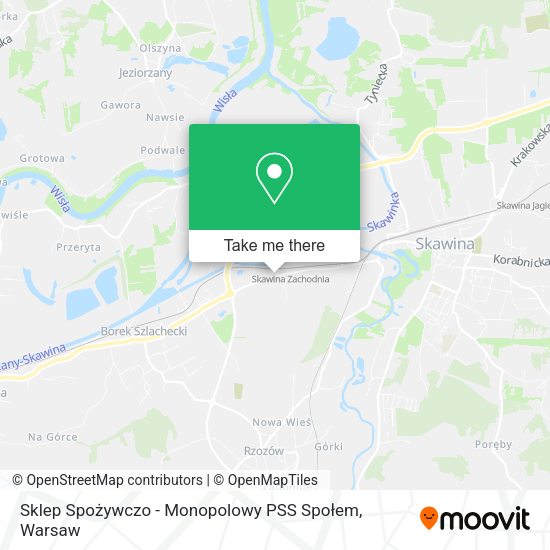 Sklep Spożywczo - Monopolowy PSS Społem map