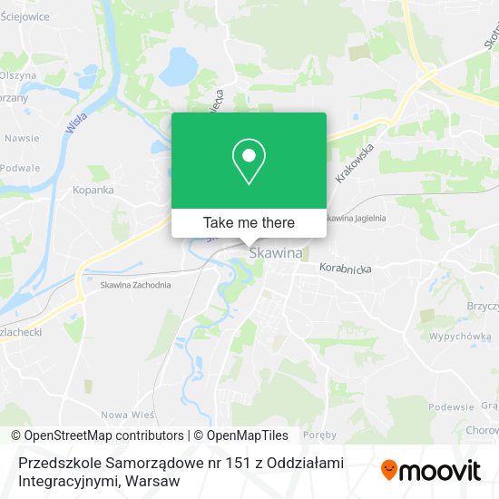 Przedszkole Samorządowe nr 151 z Oddziałami Integracyjnymi map