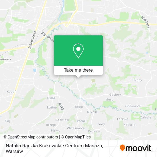 Natalia Rączka Krakowskie Centrum Masażu map