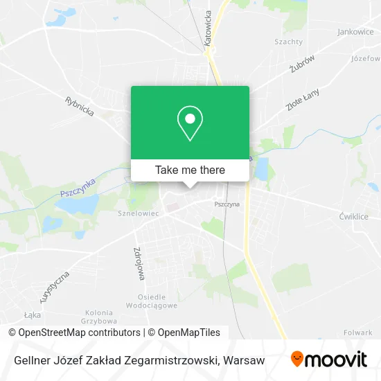 Карта Gellner Józef Zakład Zegarmistrzowski