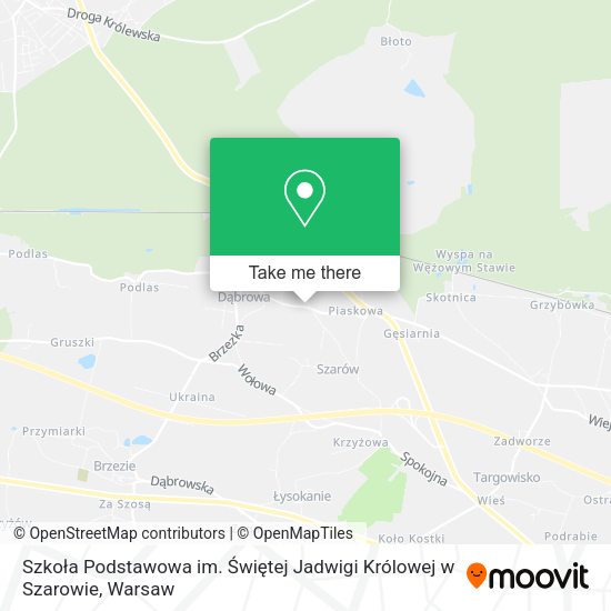 Szkoła Podstawowa im. Świętej Jadwigi Królowej w Szarowie map