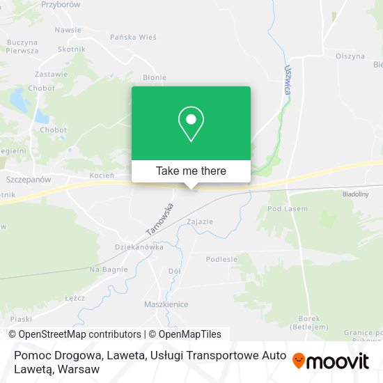 Pomoc Drogowa, Laweta, Usługi Transportowe Auto Lawetą map