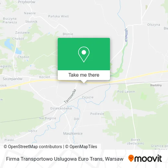Карта Firma Transportowo Uslugowa Euro Trans