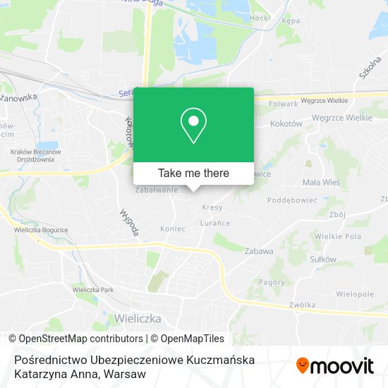 Pośrednictwo Ubezpieczeniowe Kuczmańska Katarzyna Anna map