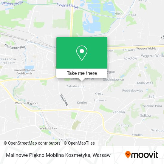 Malinowe Piękno Mobilna Kosmetyka map