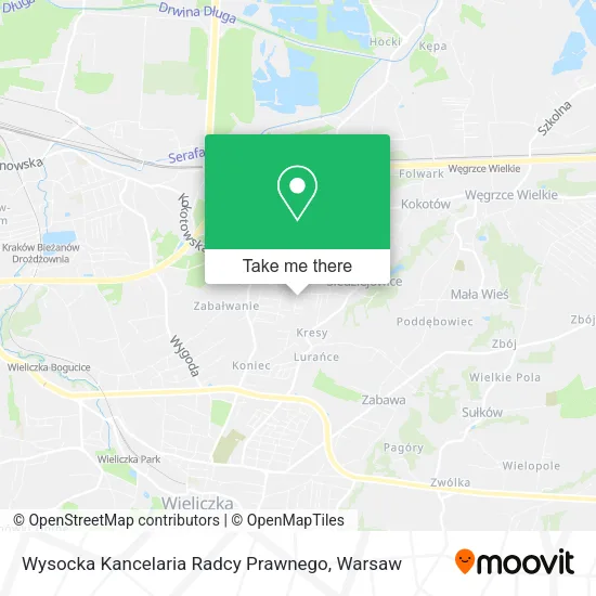 Карта Wysocka Kancelaria Radcy Prawnego