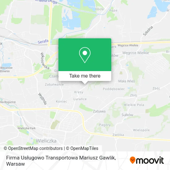 Карта Firma Usługowo Transportowa Mariusz Gawlik