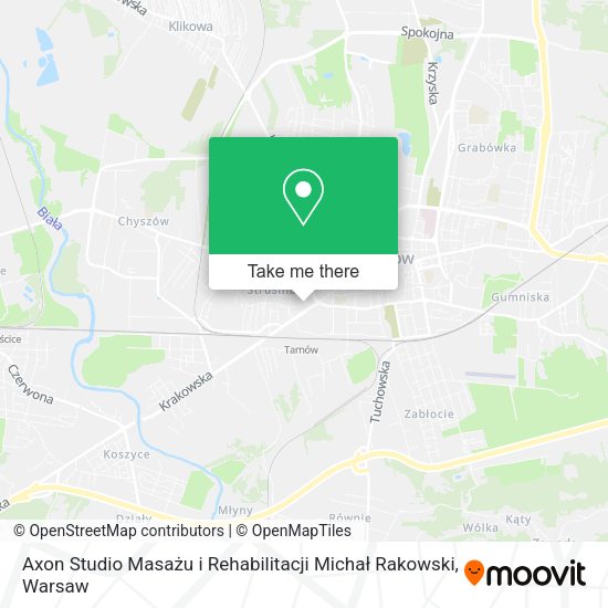 Axon Studio Masażu i Rehabilitacji Michał Rakowski map