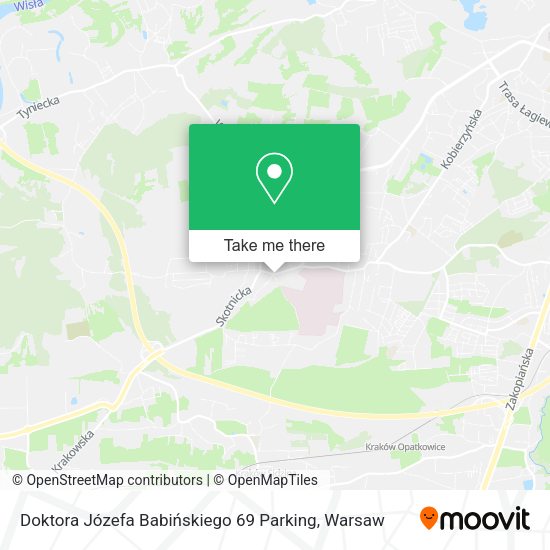 Doktora Józefa Babińskiego 69 Parking map